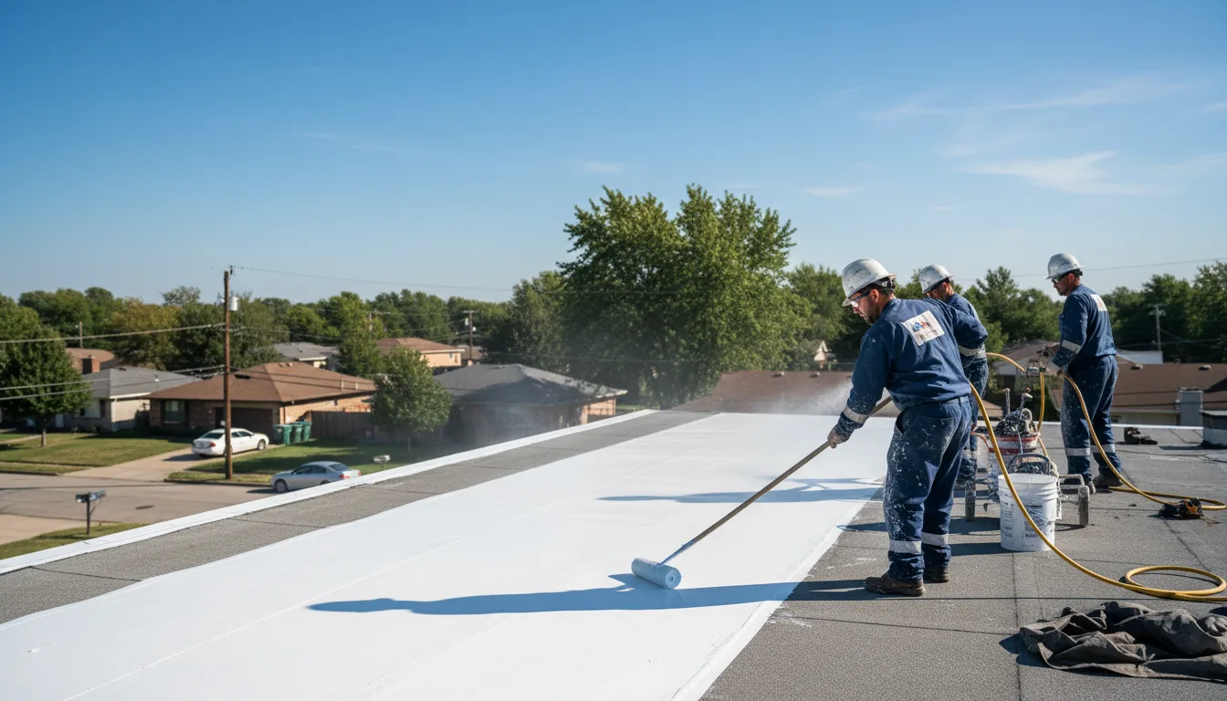 Commercial roof coating in Bellflower, CA near me